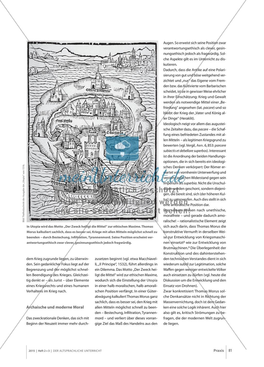 Krieg und Frieden in der Utopia des Thomas Morus Preview 2