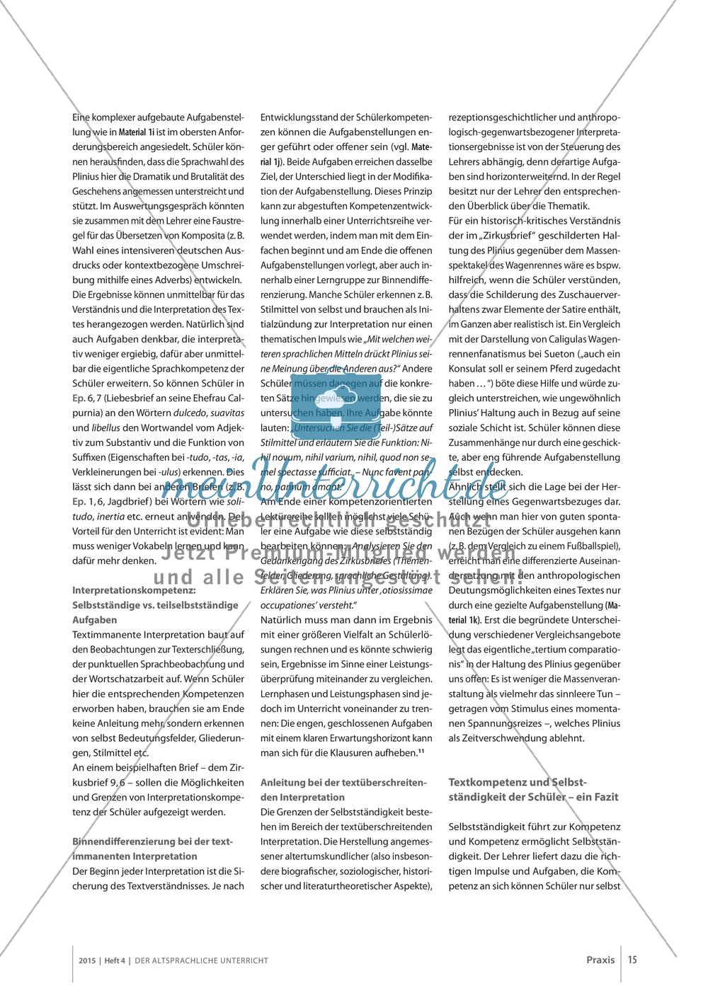 Plinius’ Haltung zur Welt und zu den Mitmenschen Preview 6