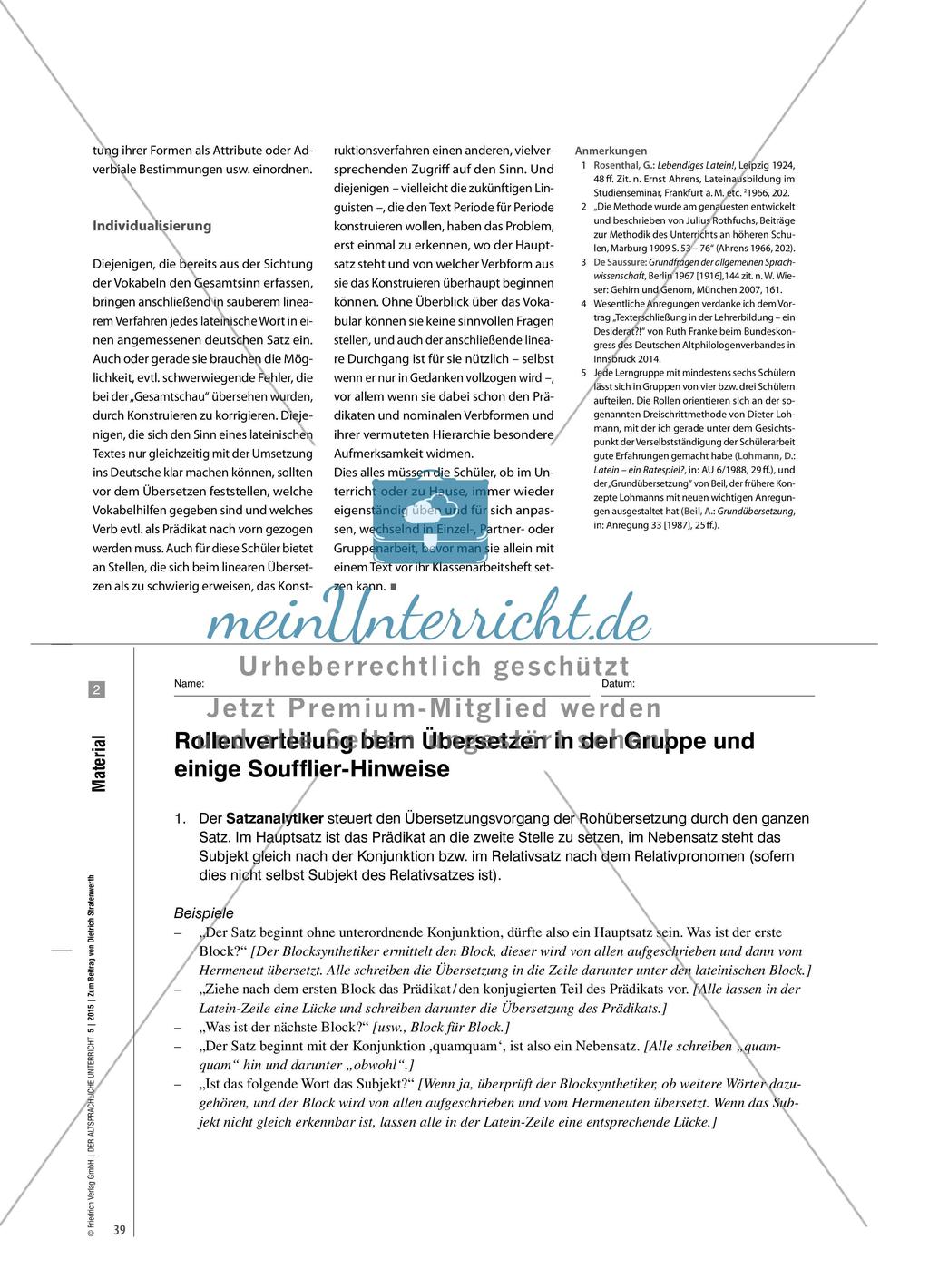 Übersetzen: Flexible Verfahren und wechselnde Sozialformen Preview 4