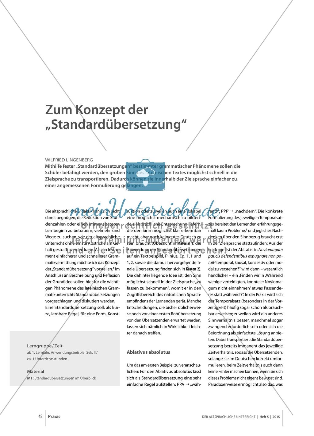 Zum Konzept der „Standardübersetzung“ Preview 1