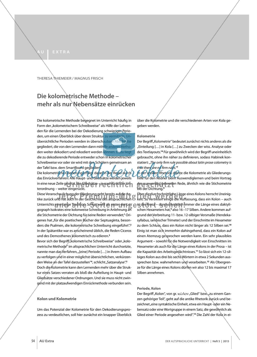 Die kolometrische Methode Preview 1