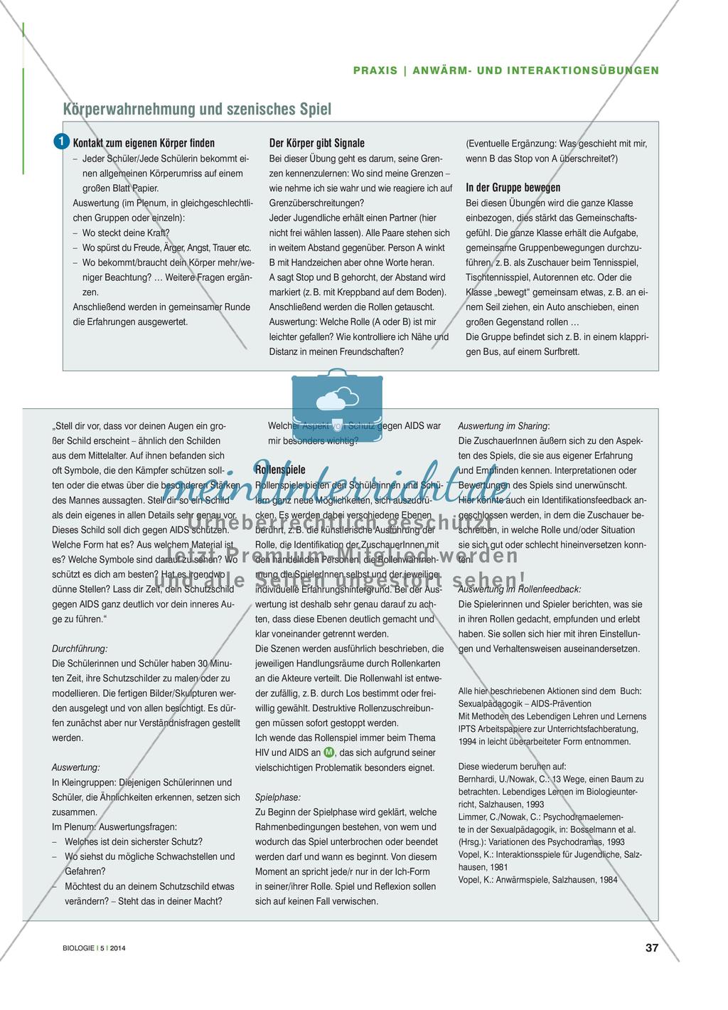 Sich und andere wahrnehmen - Anwärm- und Interaktionsübungen für eine vertrauensvolle Atmosphäre Preview 2