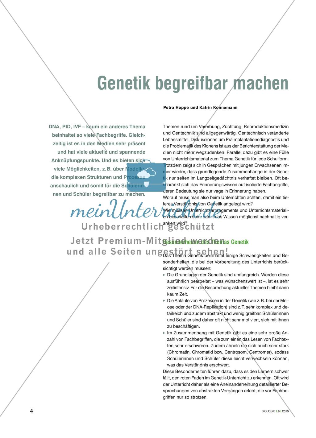 Genetik begreifbar machen Preview 1