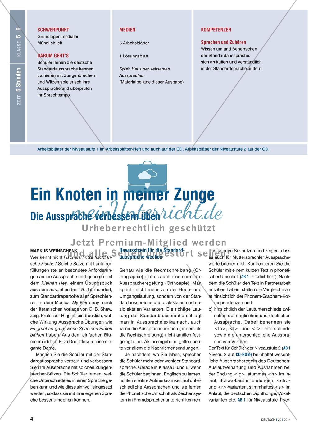 Ein Knoten in meiner Zunge - Verbesserung der Aussprache Preview 1