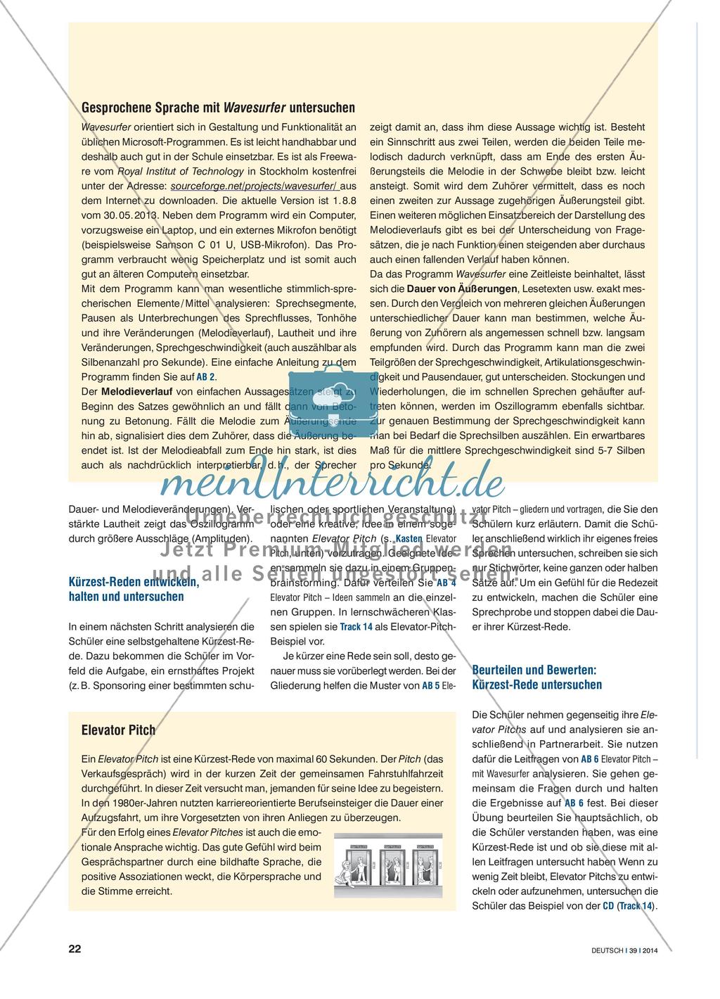 Fast wie im Kriminallabor - Untersuchung von Stimme und Sprechweise mit Wavesurfer Preview 3