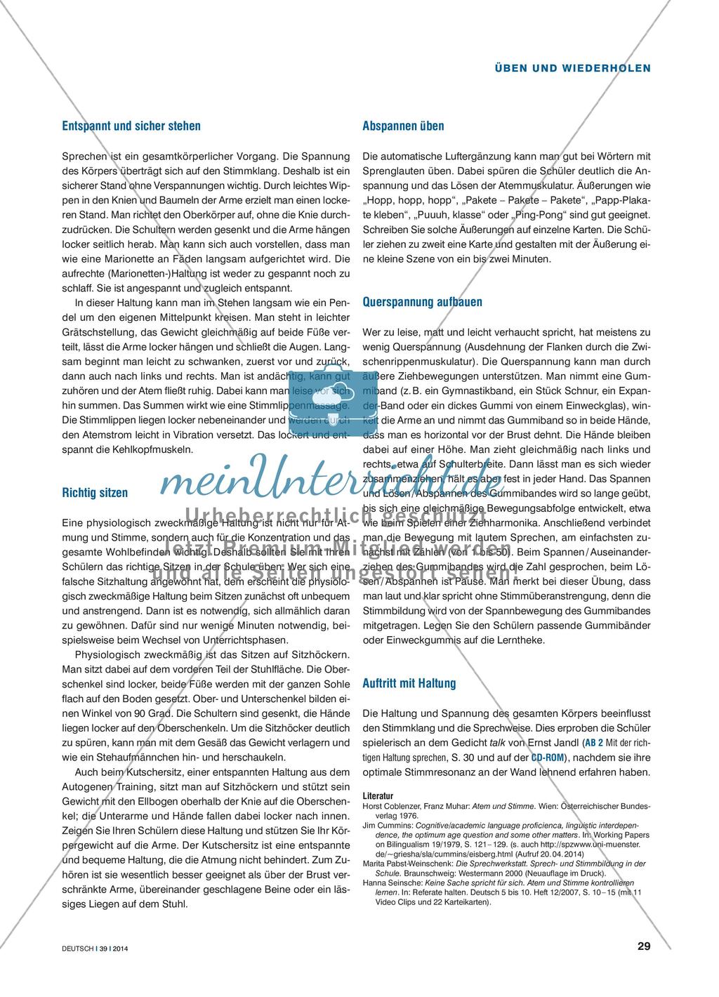 Lerntheke zur Sprech- und Stimmbildung Preview 2