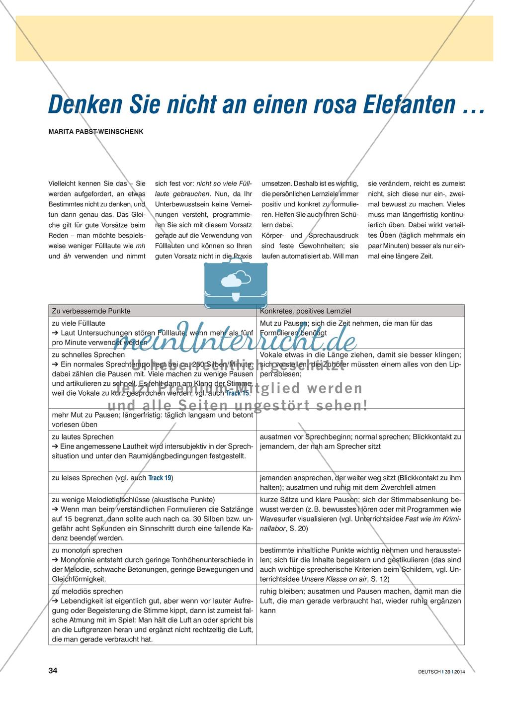 Regelmäßiges Üben von Sprechkompetenzen Preview 1