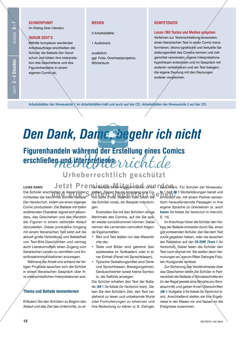 Den Dank, Dame, begehr ich nicht Preview 1
