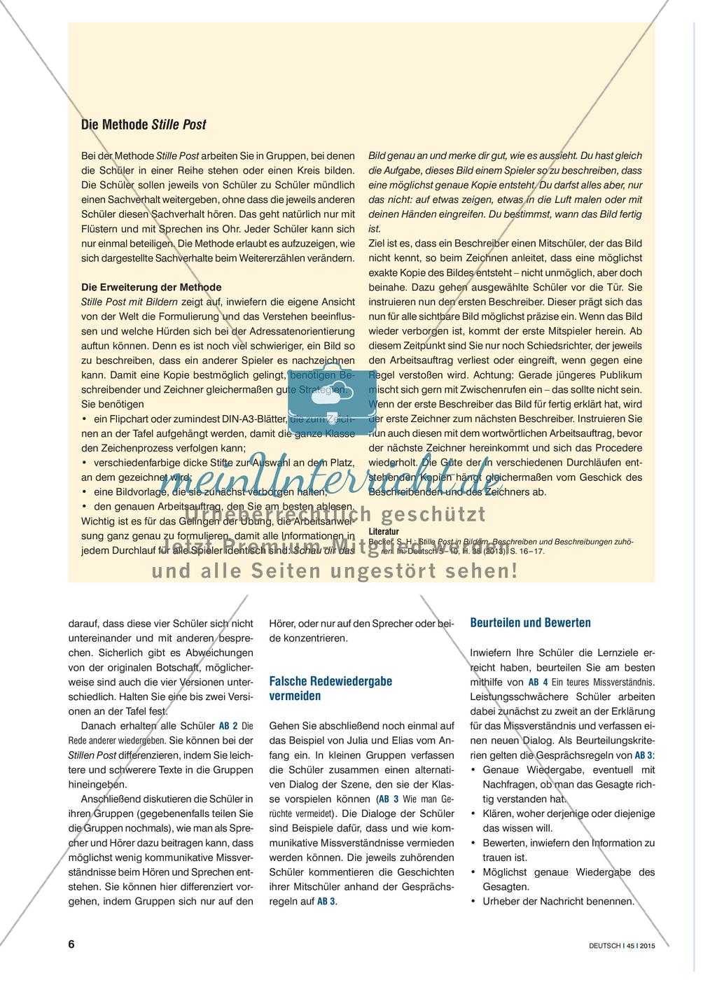 Hast du schon gehört? - Warum Gerüchte und eine ungenaue Redewiedergabe zusammengehören Preview 3