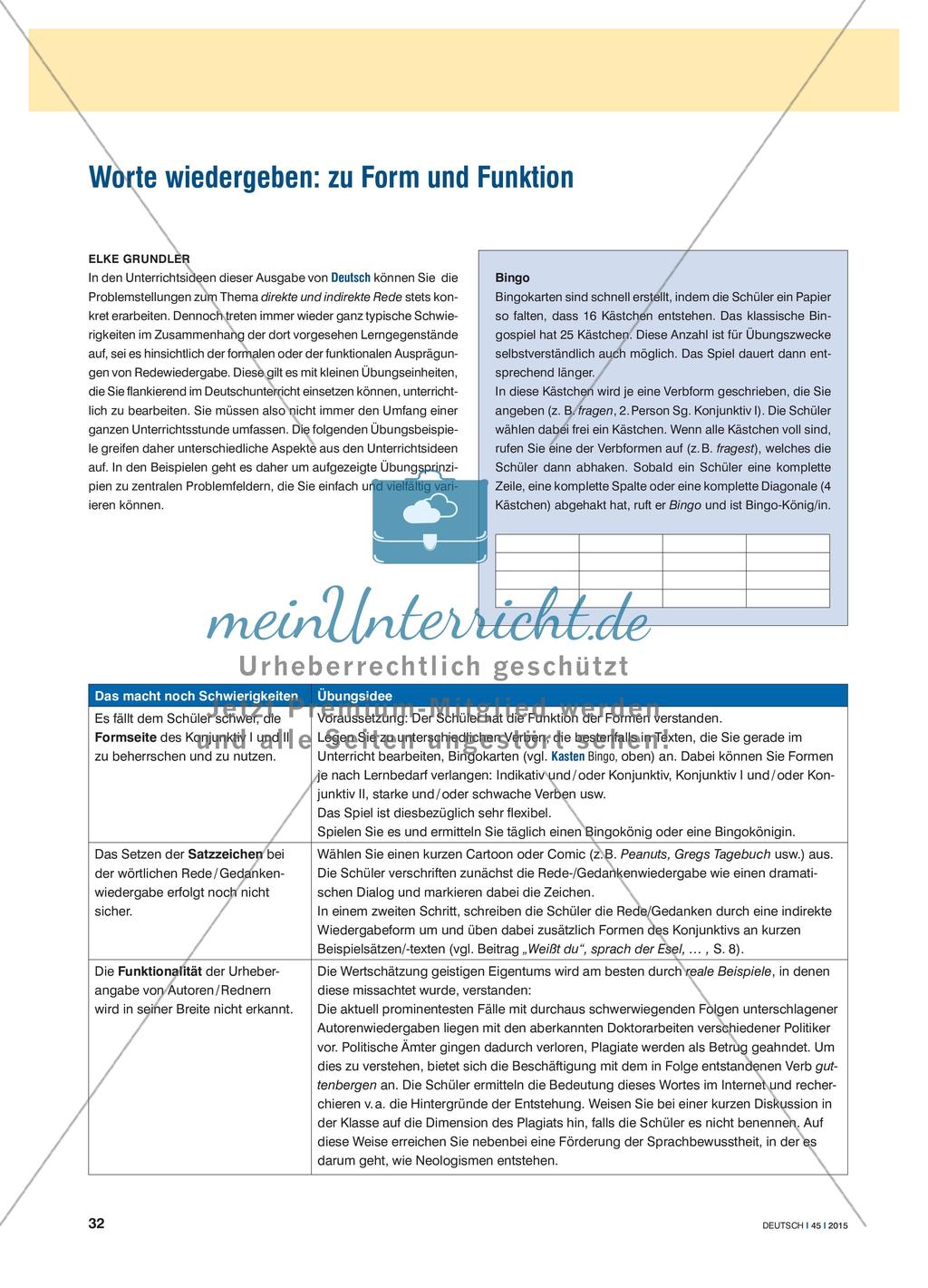 Worte wiedergeben: zu Form und Funktion Preview 1