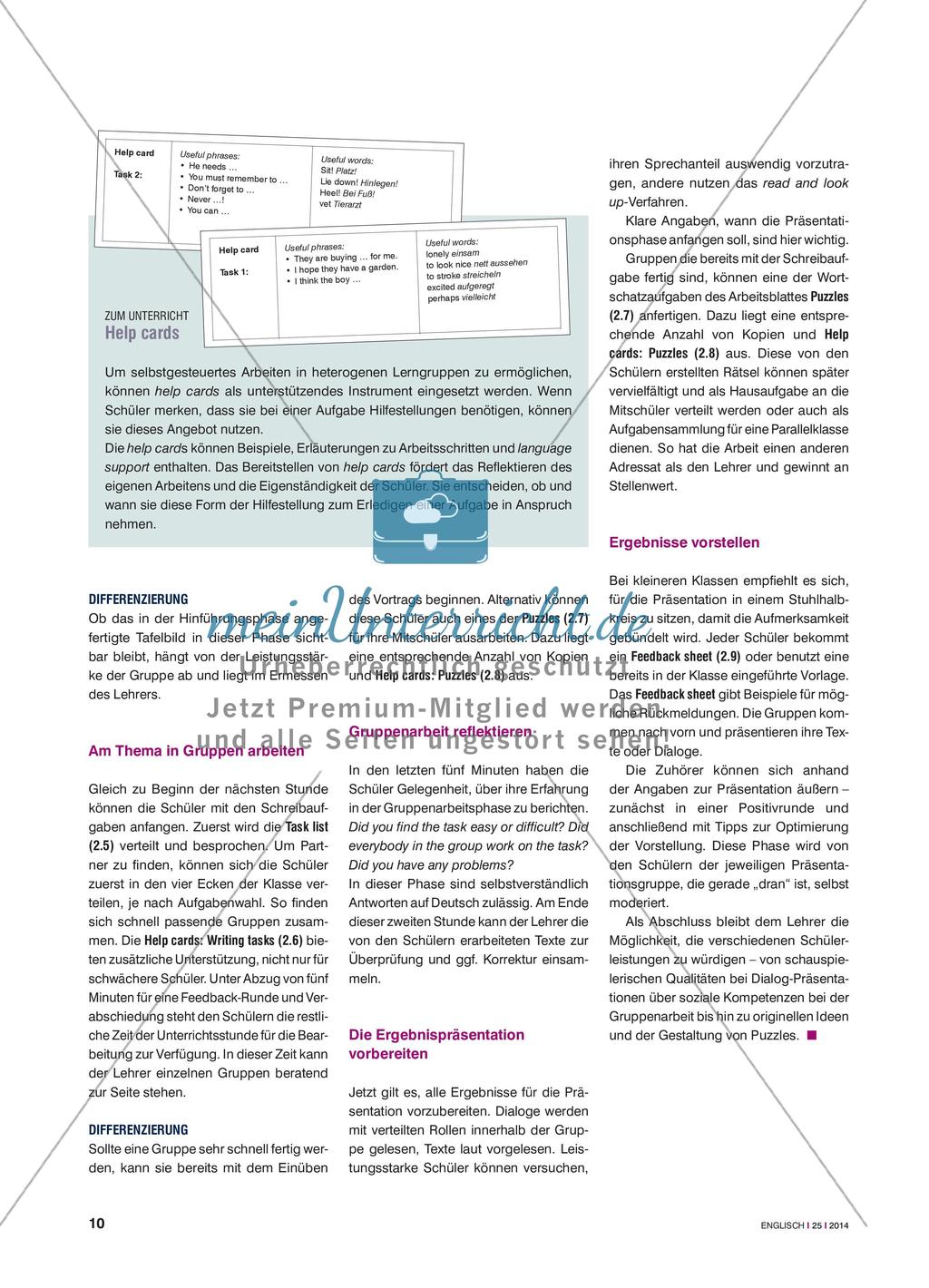 Choose a writing task and be creative! - Mit Auswahl- und Hilfsangeboten differenziert und individualisiert arbeiten Preview 3