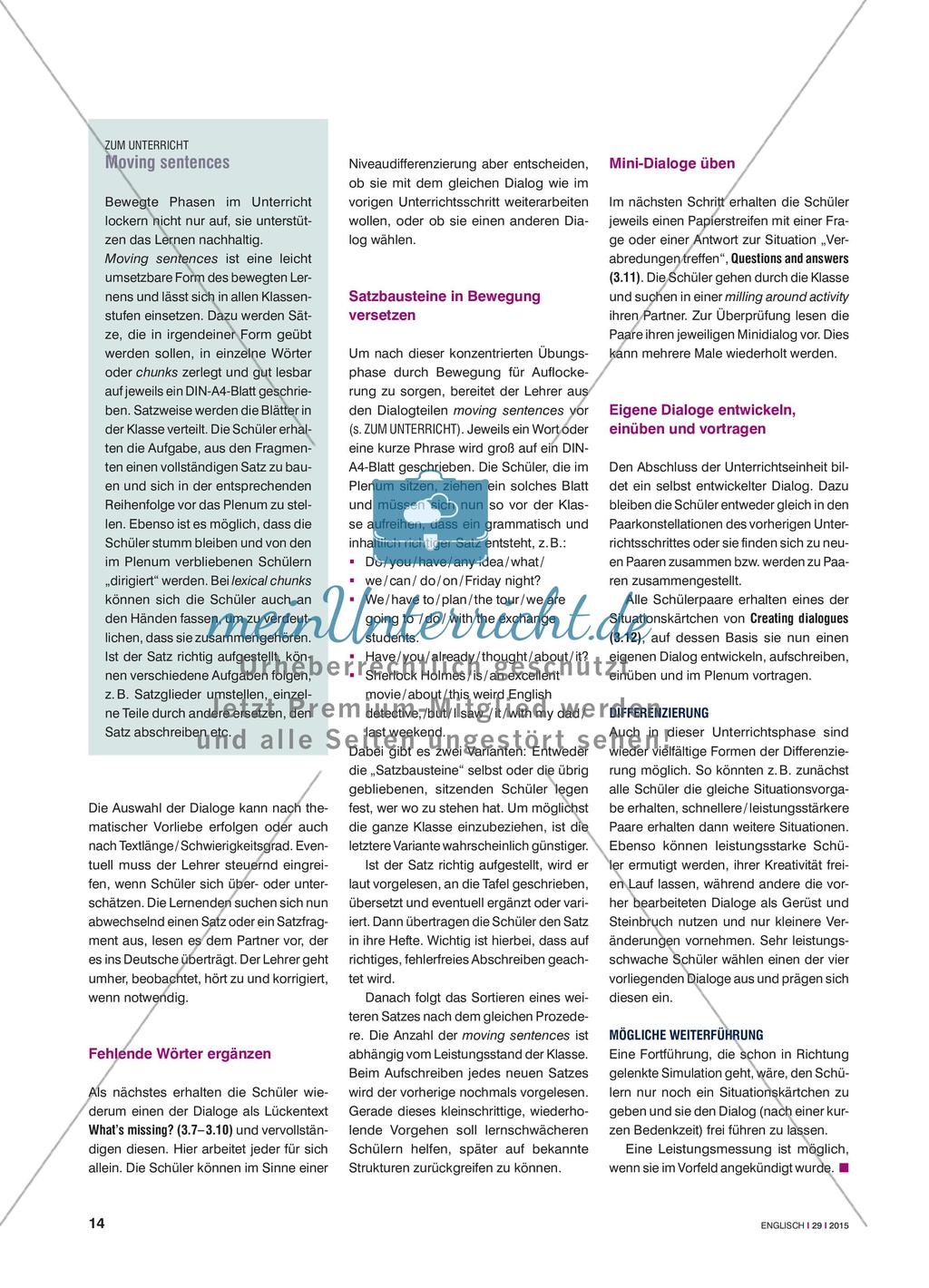 Making arrangements - Vom Musterdialog zur Simulation: verstehen, memorieren, üben, anwenden Preview 3
