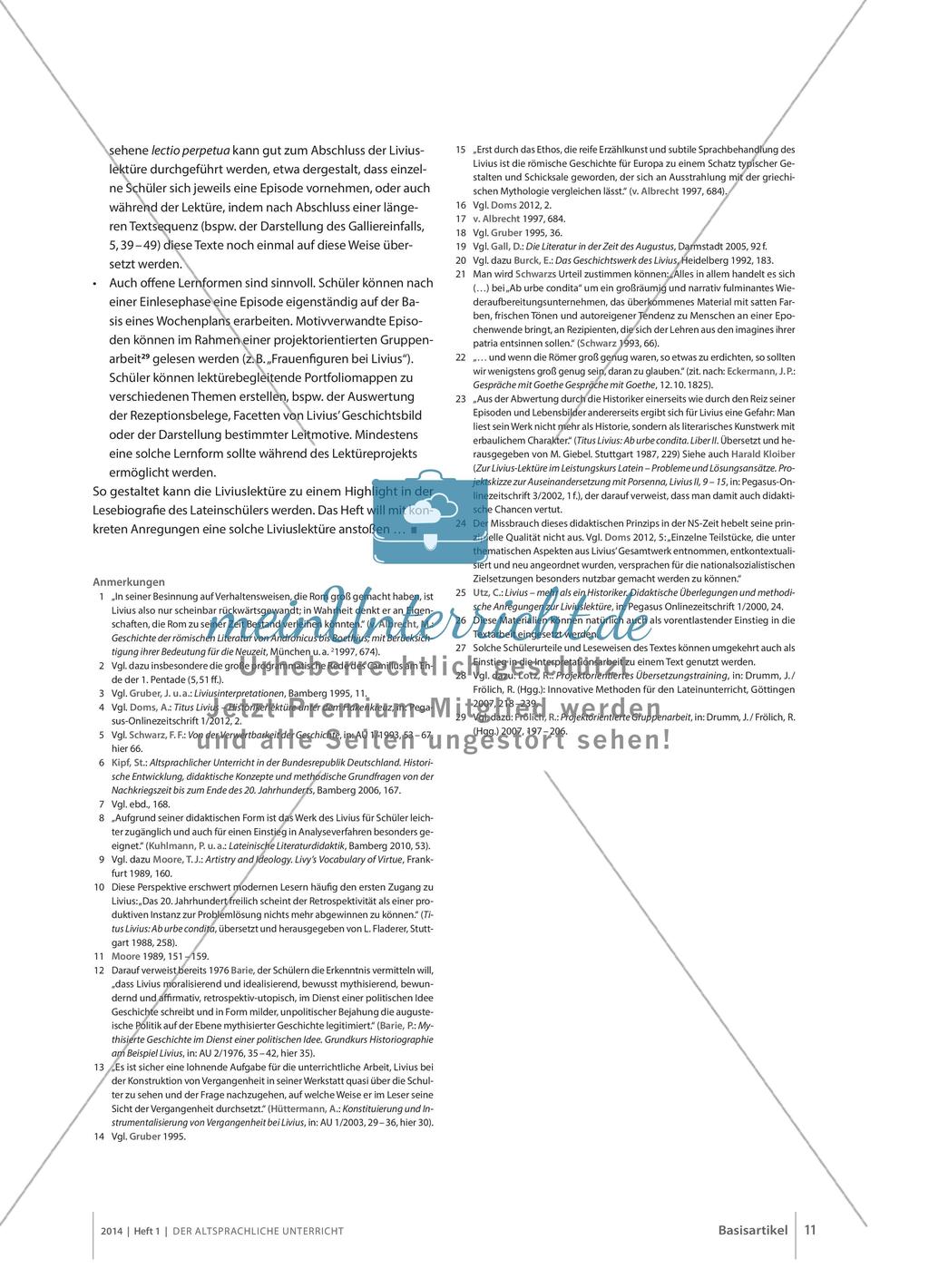 Livius: Didaktische Multivalenz oder lactea ubertas? Preview 10
