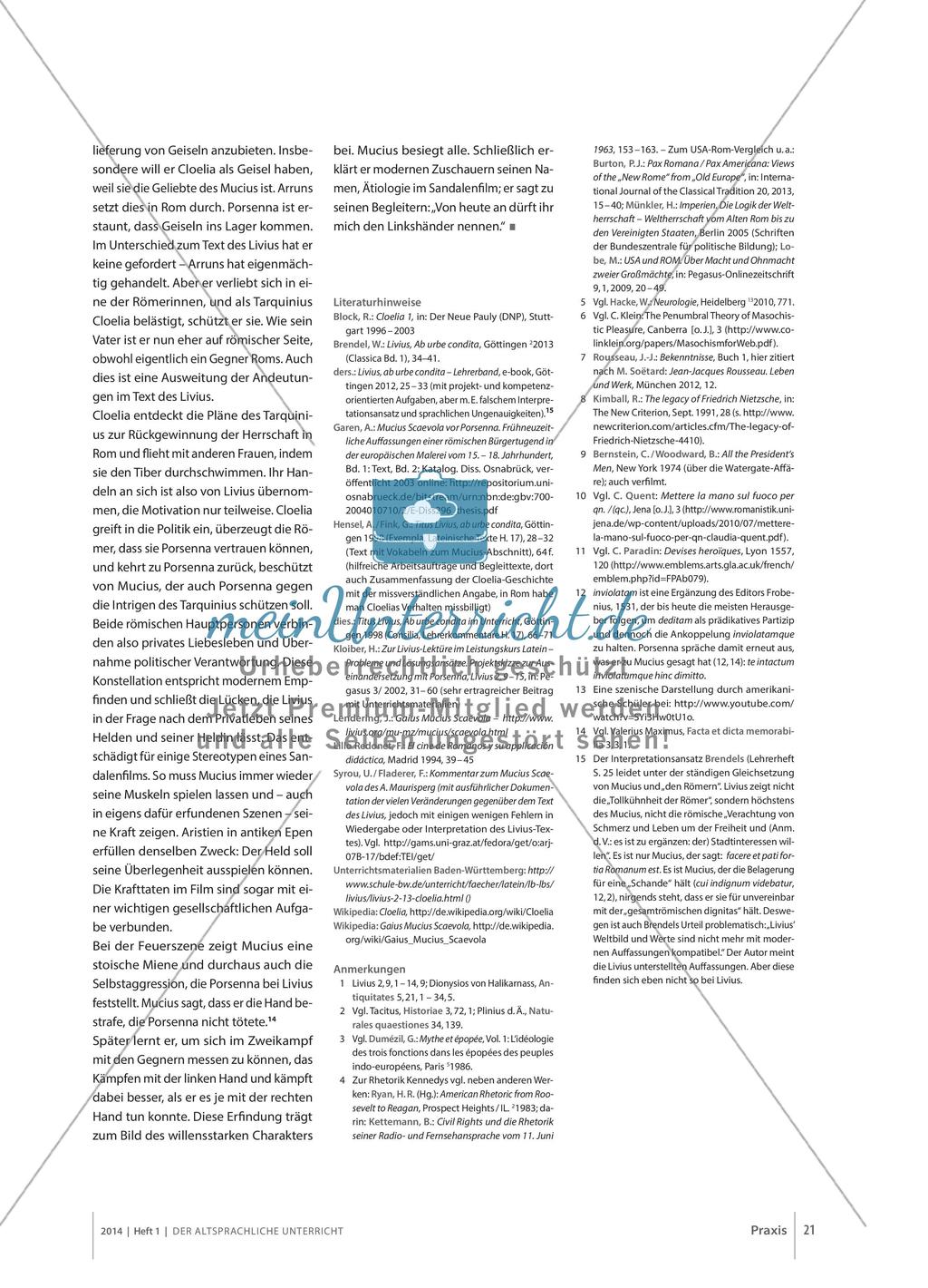 Livius: Auf dem Weg zur virtus - Mucius Scaevola, Cloelia – und Lars Porsenna Preview 10