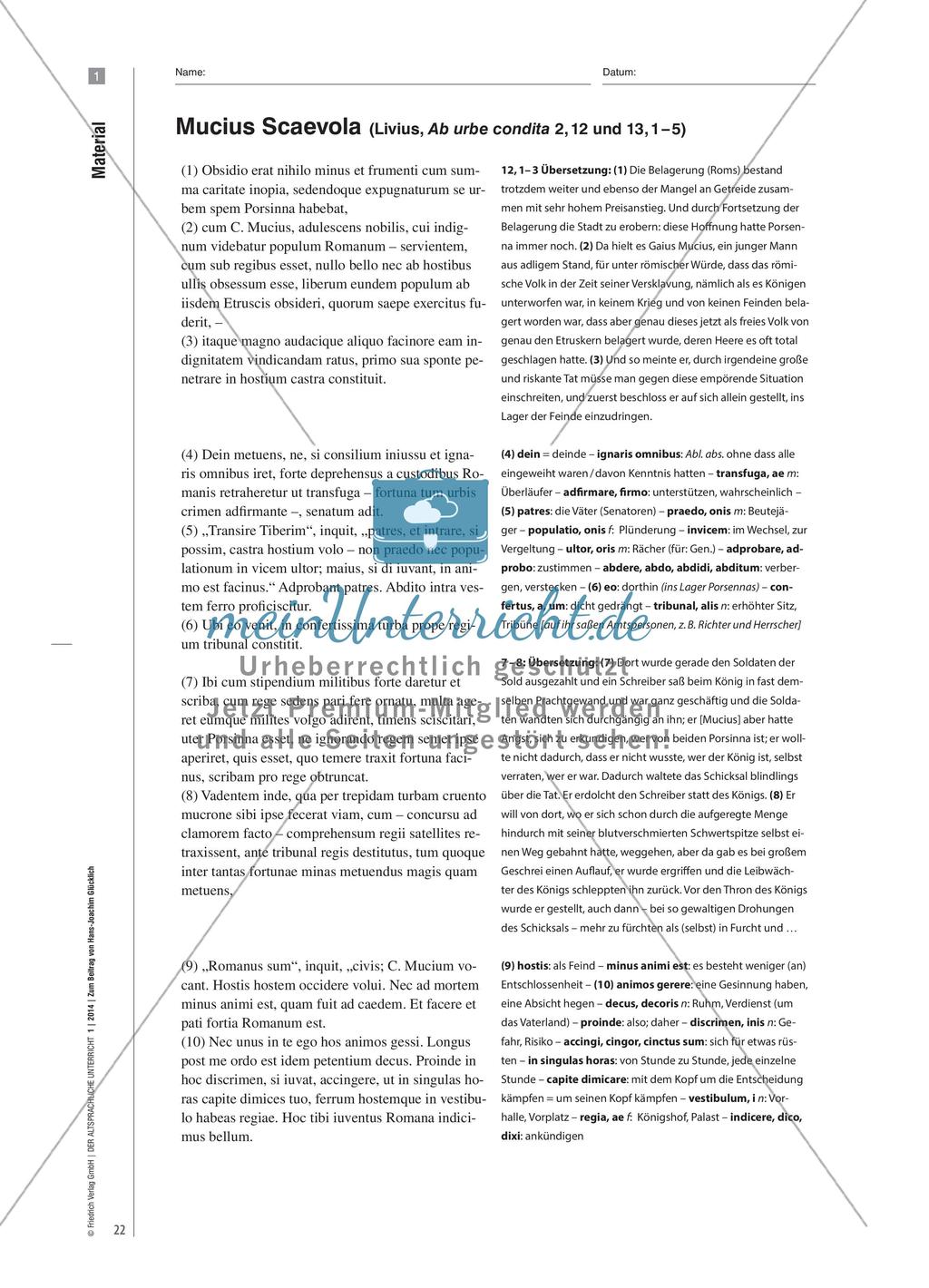 Livius: Auf dem Weg zur virtus - Mucius Scaevola, Cloelia – und Lars Porsenna Preview 11