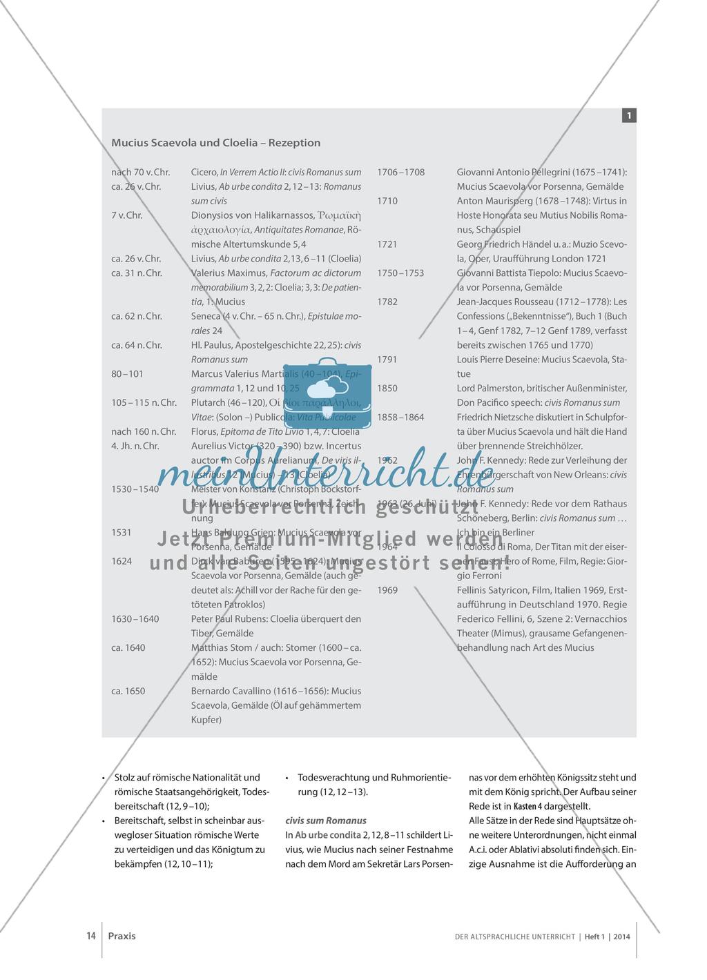 Livius: Auf dem Weg zur virtus - Mucius Scaevola, Cloelia – und Lars Porsenna Preview 3