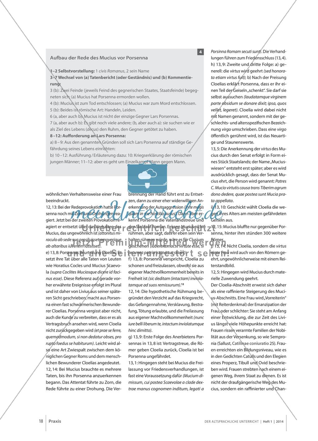 Livius: Auf dem Weg zur virtus - Mucius Scaevola, Cloelia – und Lars Porsenna Preview 7
