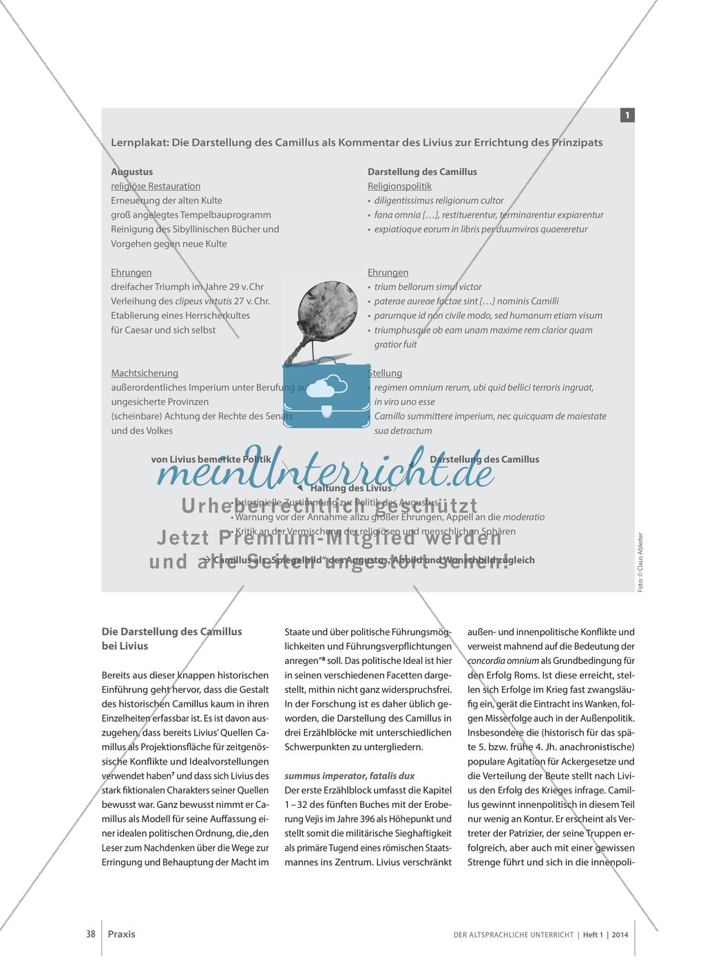 Livius: Die Camillus-Darstellung als Kommentar zur Errichtung des Prinzipats Preview 3