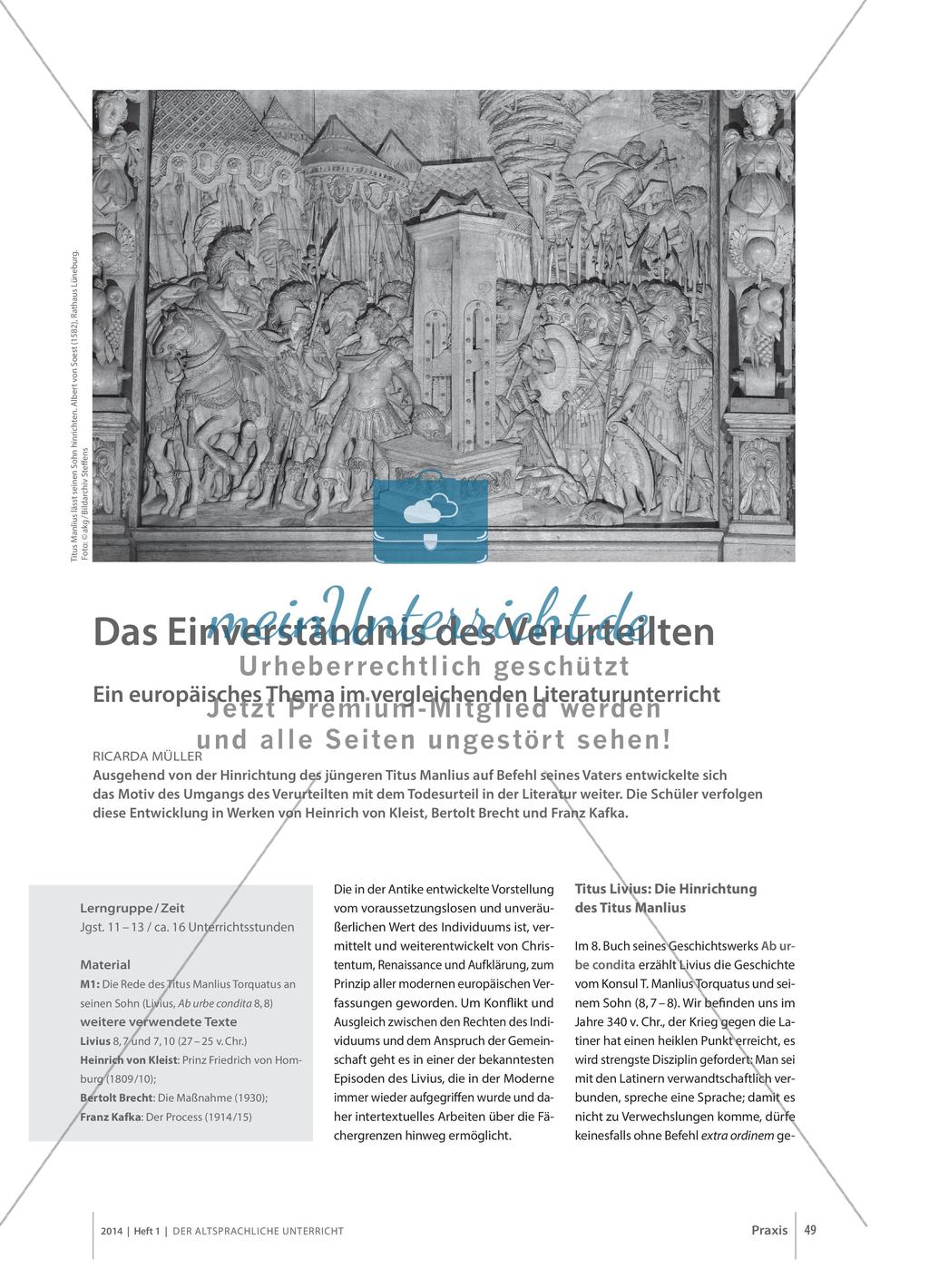 Livius: Ein europäisches Thema im vergleichenden Literaturunterricht Preview 1