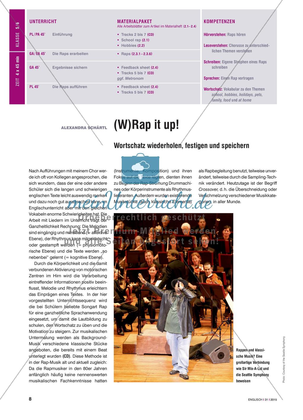(W)Rap it up! - Wortschatz wiederholen, festigen und speichern Preview 1