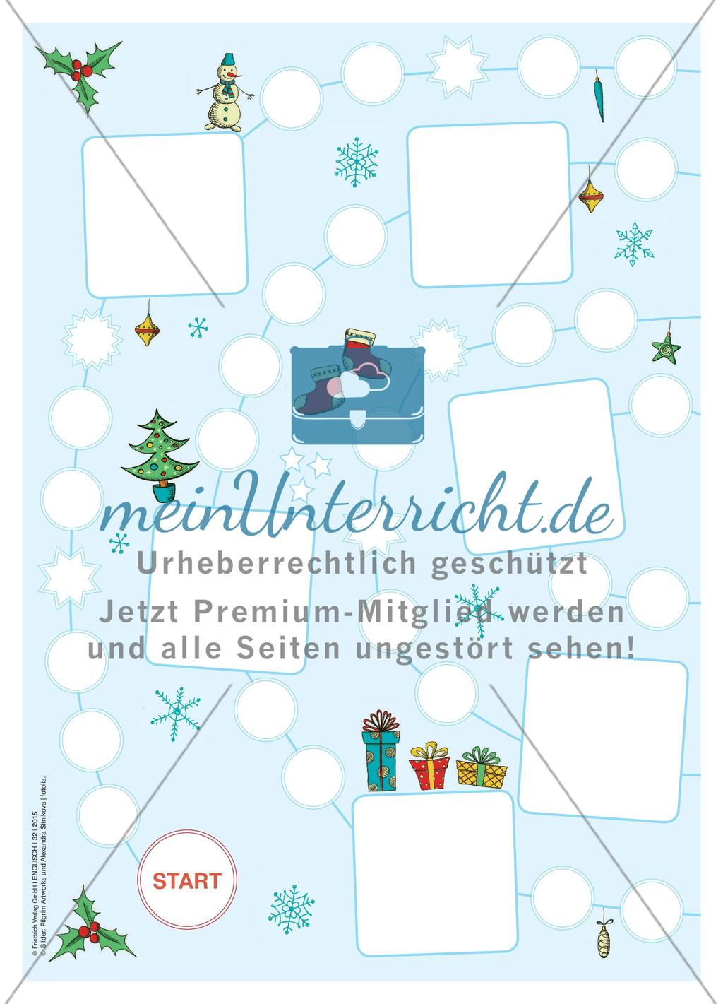 Grammar in a winter wonderland - Mit einem Brettspiel verschiedene Grammatikpensen wiederholen Preview 2