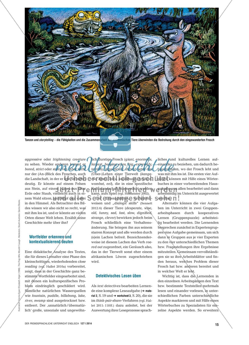 The Frog Who Wouldn’t Laugh - Kulturelles Sehen und Lesen durch storytelling fördern Preview 2