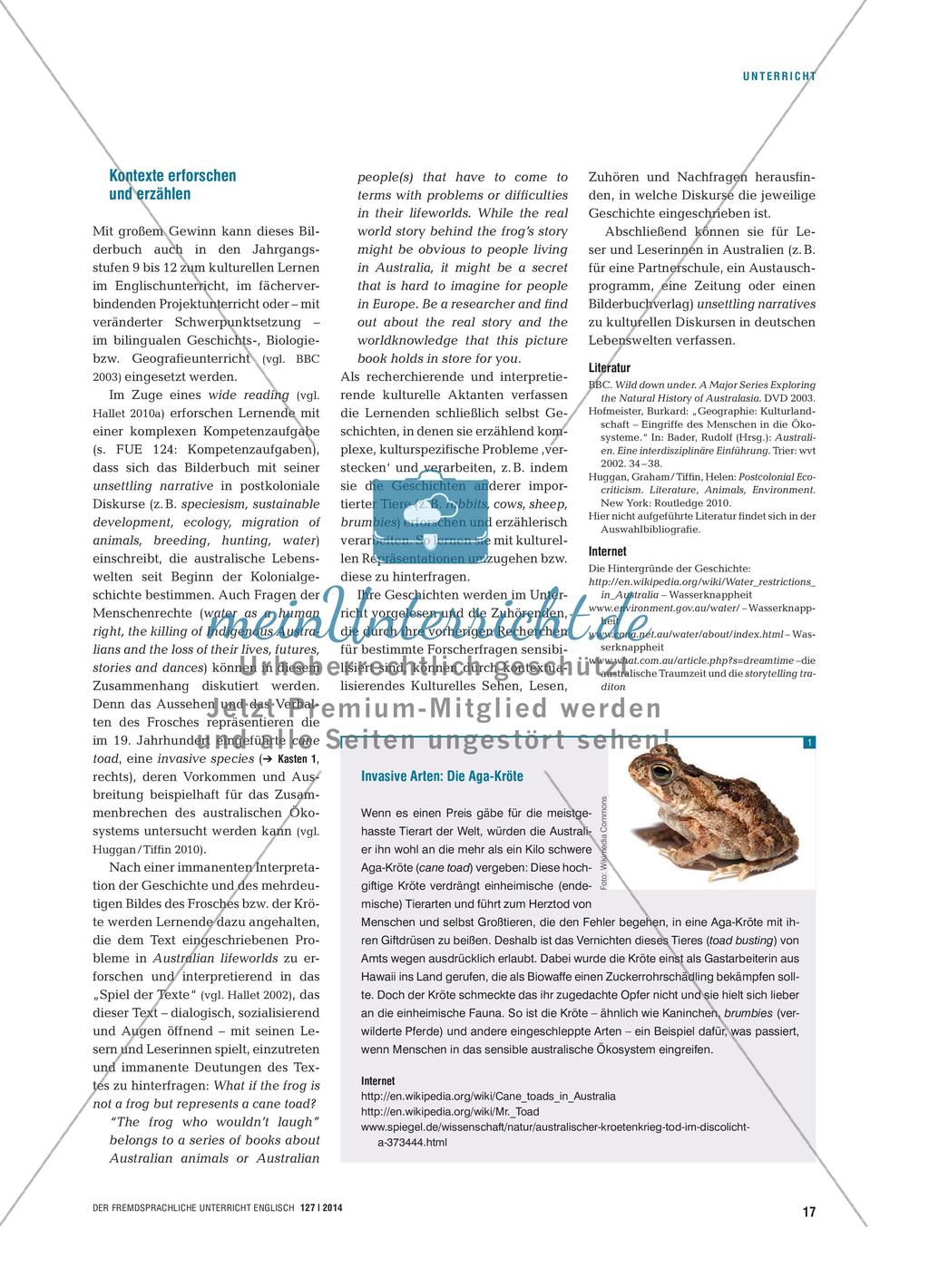 The Frog Who Wouldn’t Laugh - Kulturelles Sehen und Lesen durch storytelling fördern Preview 4