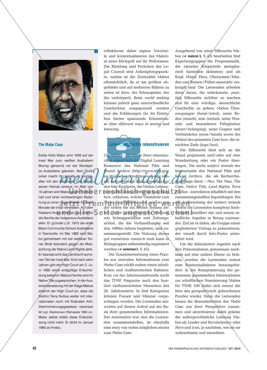 Puzzling out the Mabo Story - Die Relevanz des Mabo Case für die australische Geschichte erkennen Preview 3