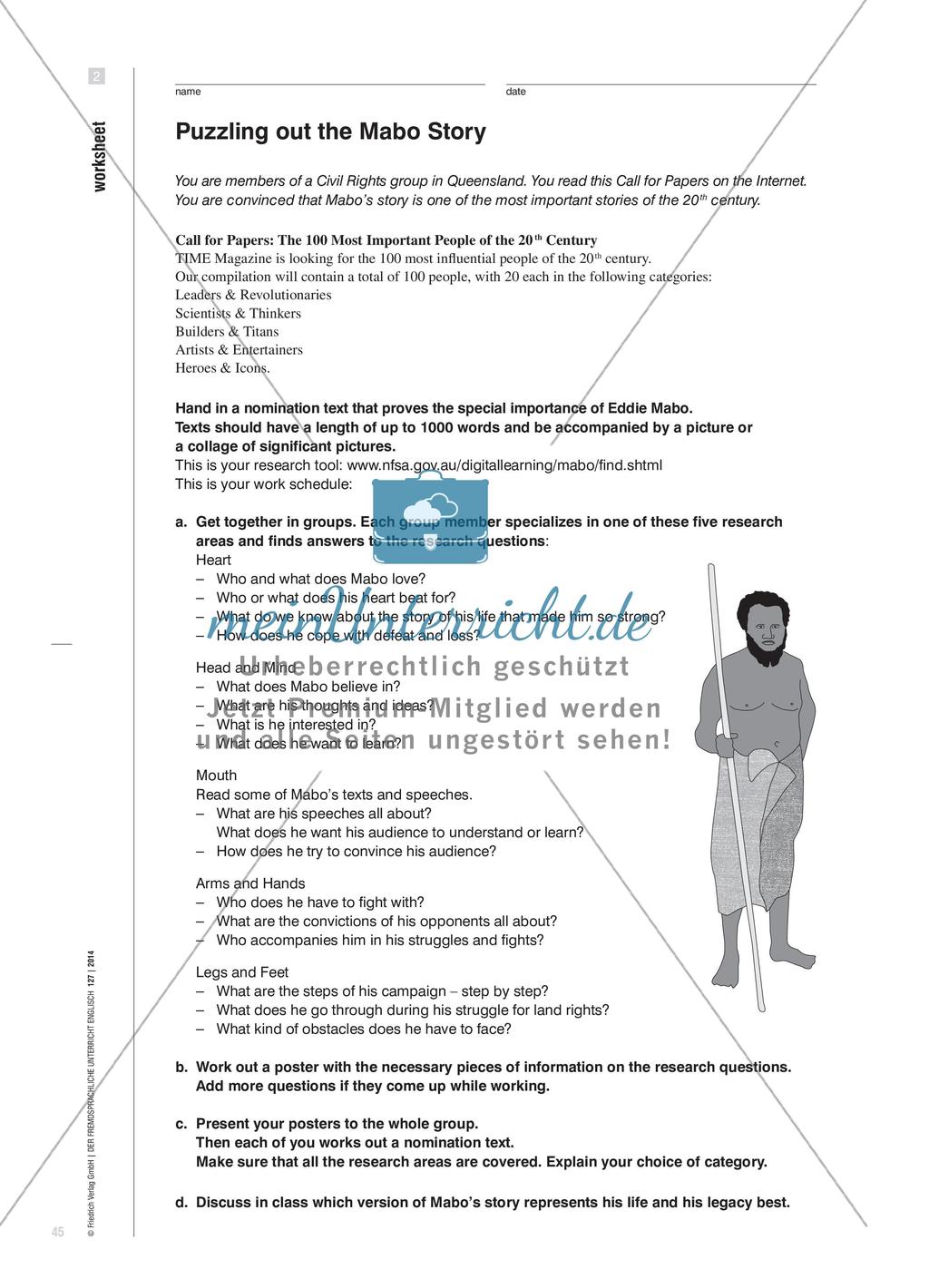 Puzzling out the Mabo Story - Die Relevanz des Mabo Case für die australische Geschichte erkennen Preview 6