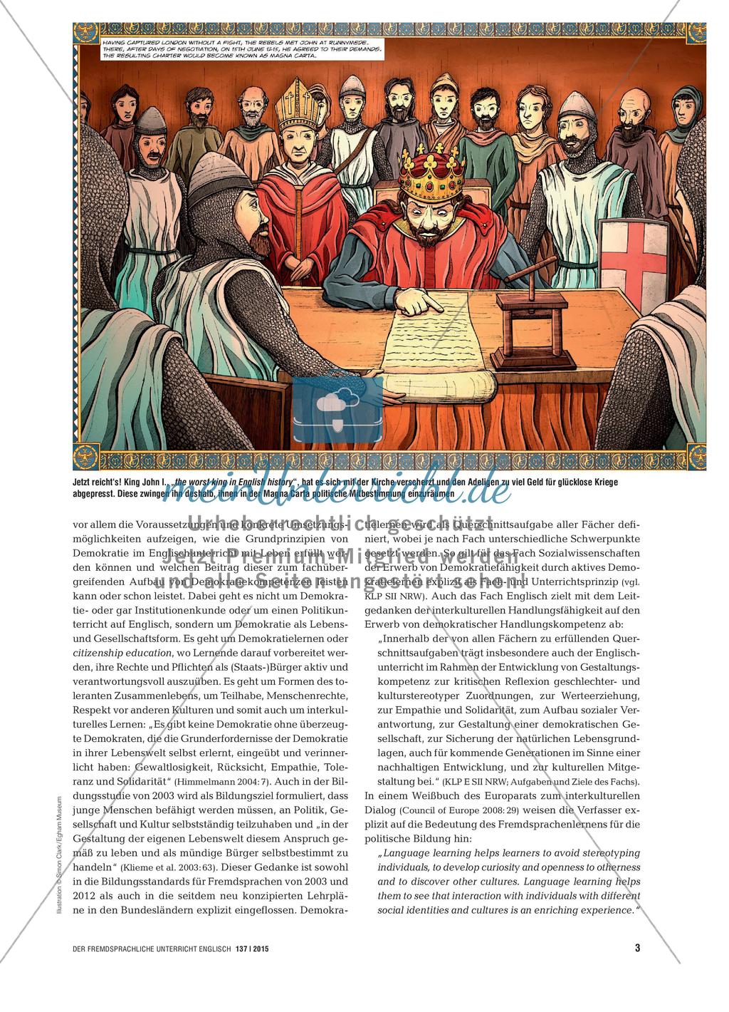 800 Years of the Magna Carta - Demokratielernen im Fremdsprachenunterricht fördern Preview 2