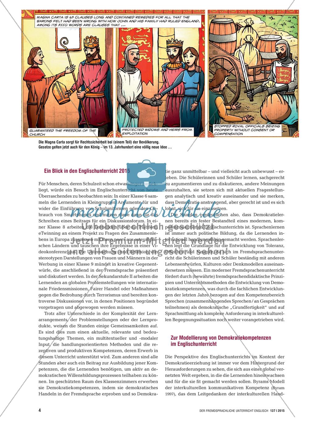 800 Years of the Magna Carta - Demokratielernen im Fremdsprachenunterricht fördern Preview 3
