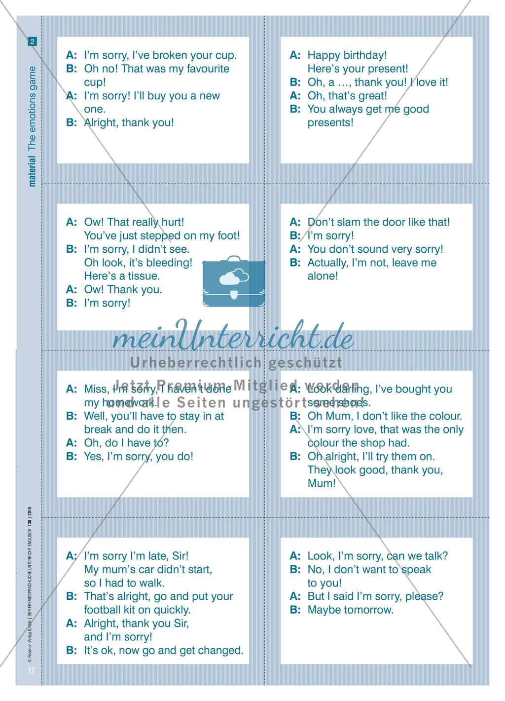 100 Ways to Say “I’m sorry” - Mit Improvisationsaufgaben pragmatic competence fördern Preview 6
