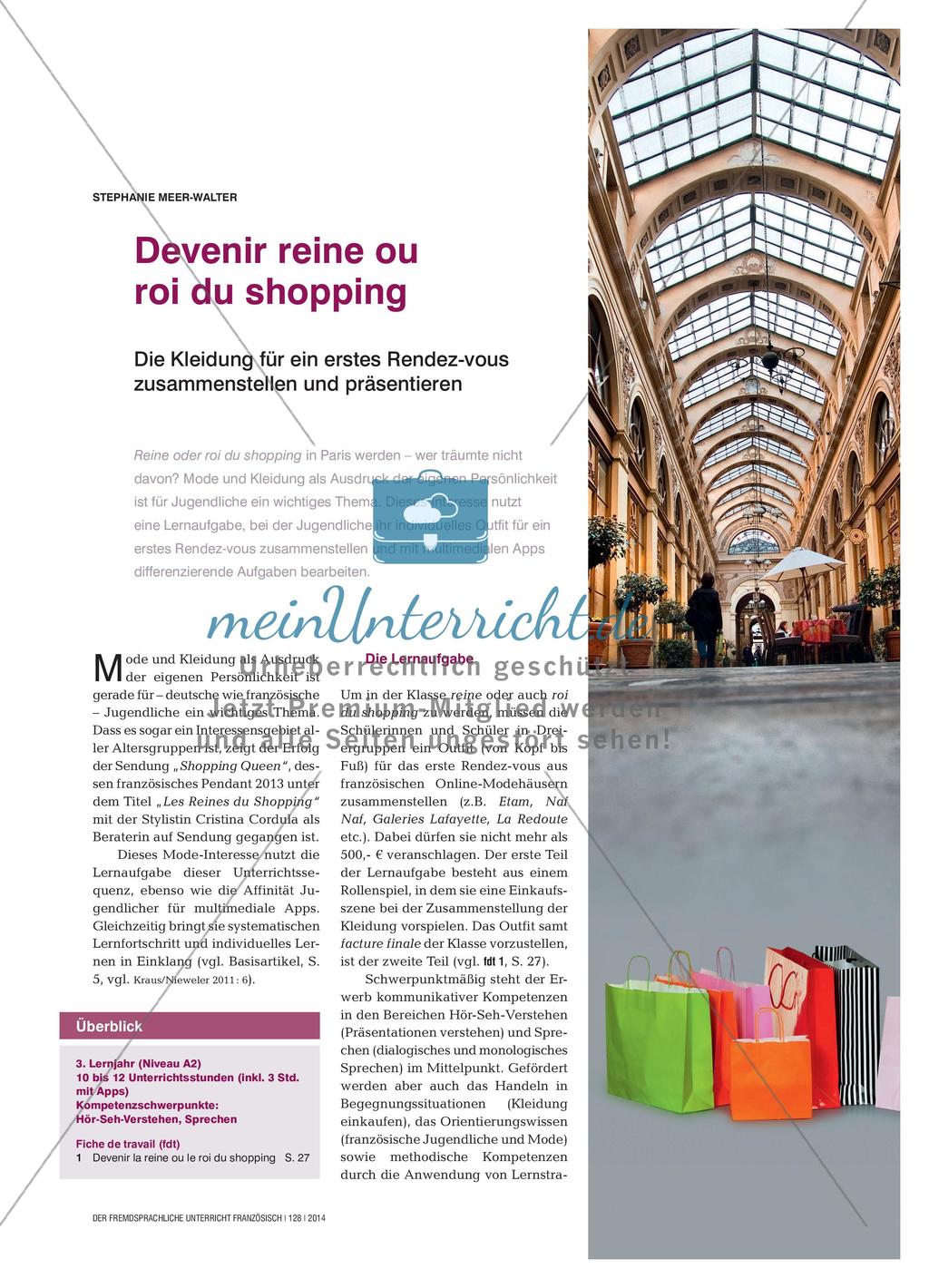 Förderung kommunikativer Kompetenz: Shopping Preview 1