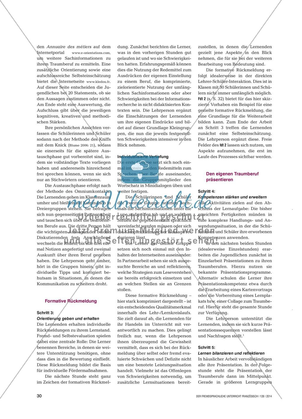 Lehr-/Lernkreislauf: Berufswahl Preview 3