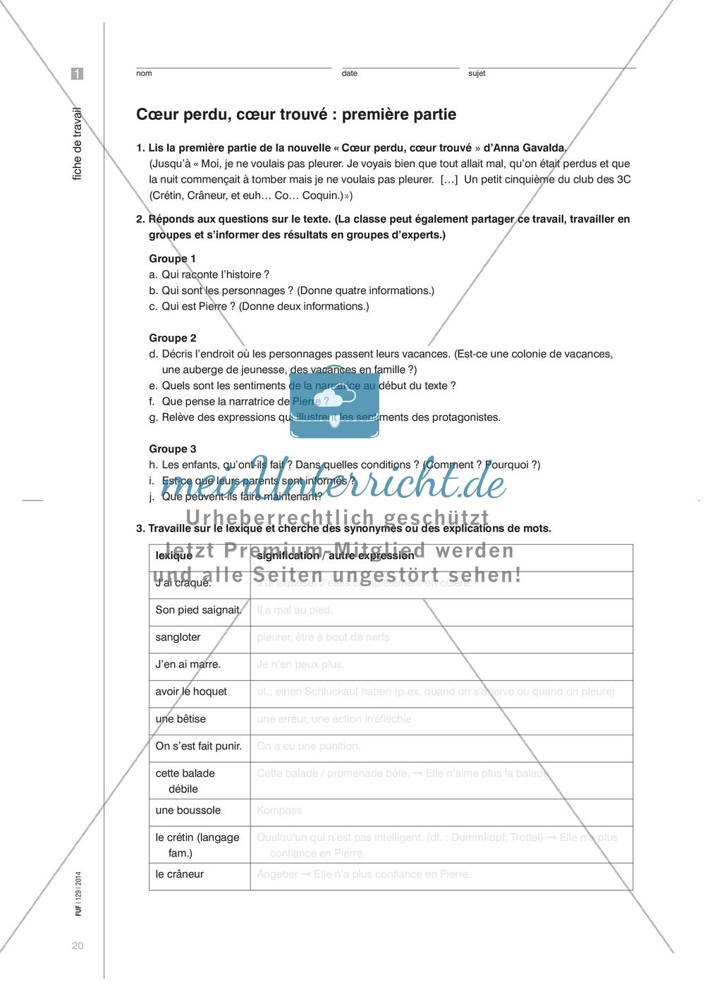 Sprechtraining anhand einer Kurzgeschichte Preview 4