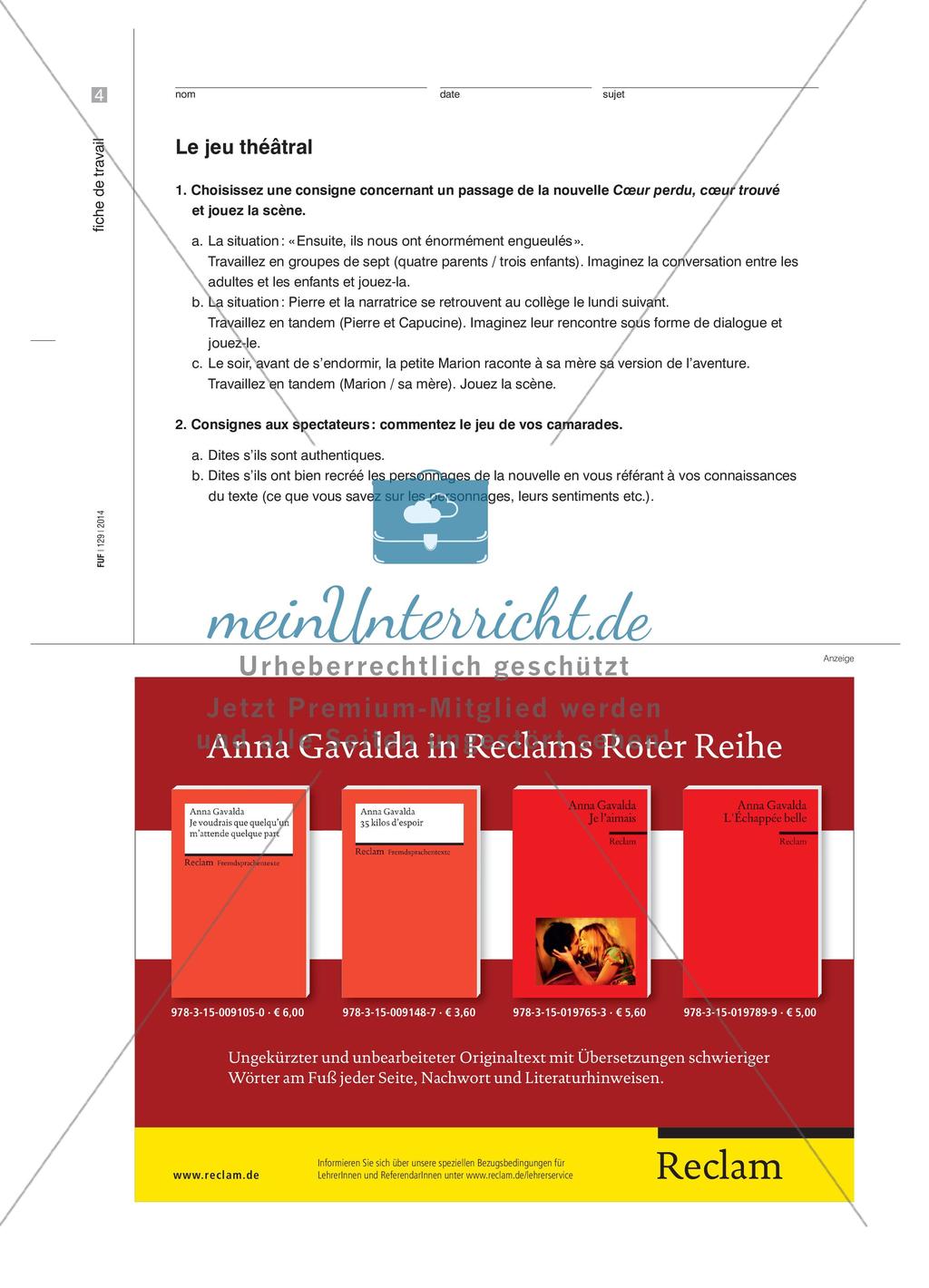 Sprechtraining anhand einer Kurzgeschichte Preview 7