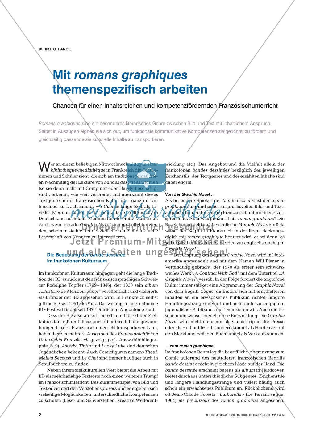 Arbeit mit romans graphiques Preview 1