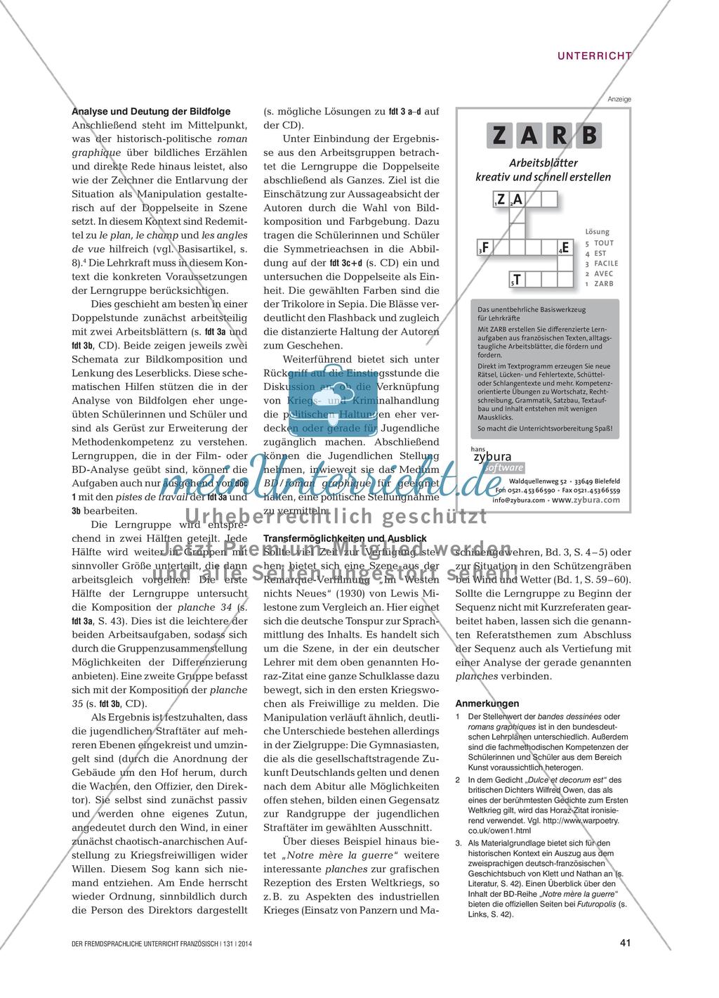 Roman graphique: Erster Weltkrieg Preview 4