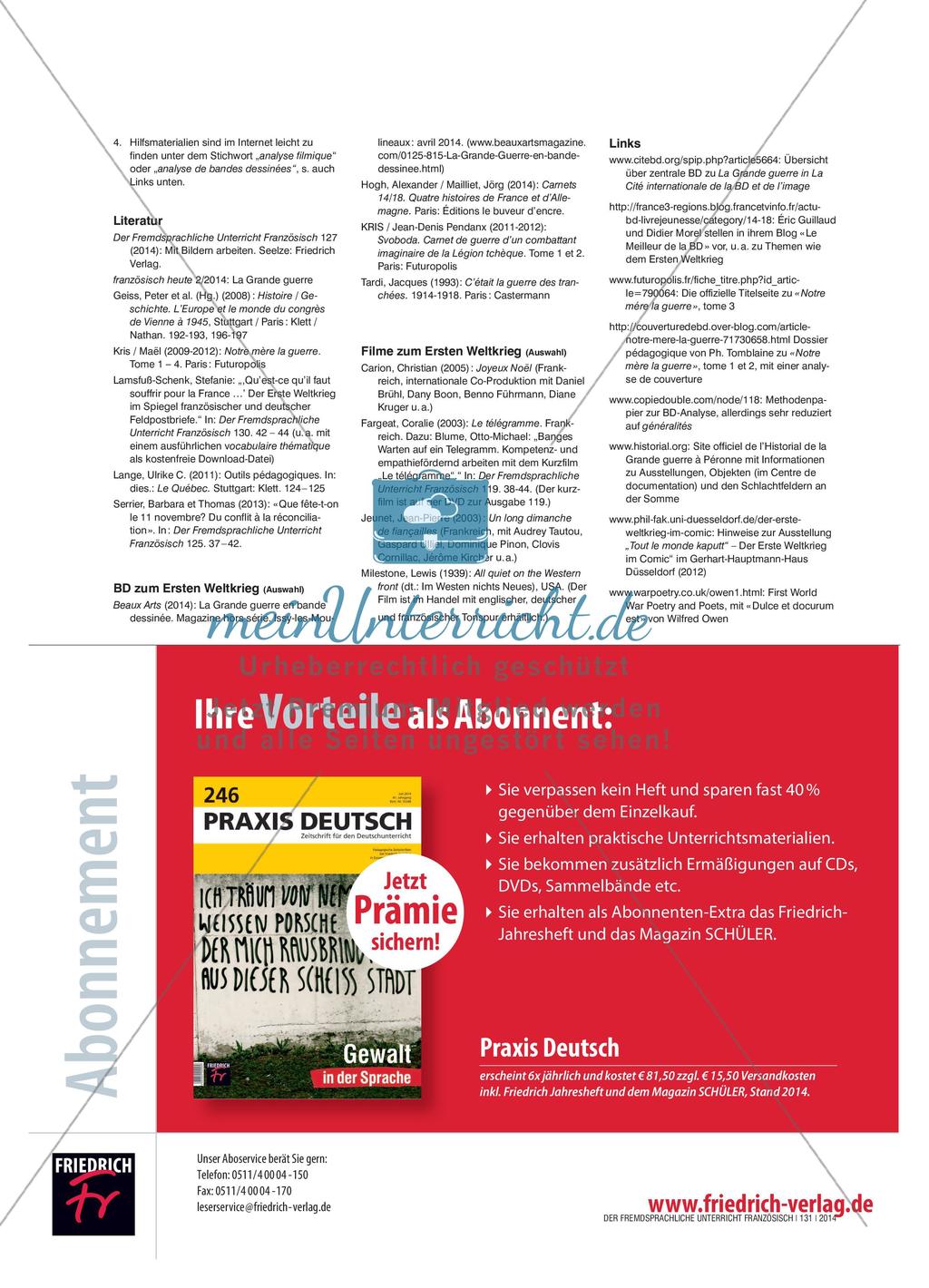 Roman graphique: Erster Weltkrieg Preview 5