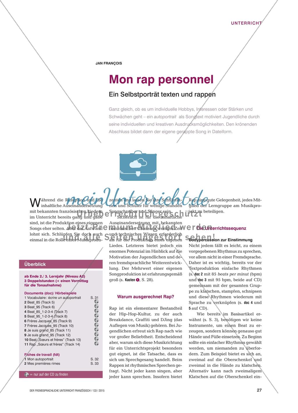Produktion eines eigenen Raps Preview 1