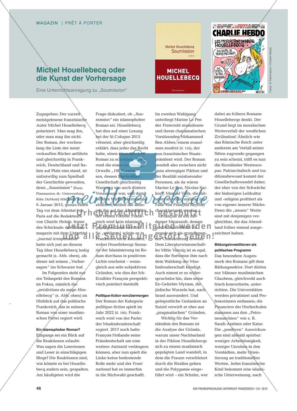 Romanarbeit: „Soumission“ Preview 1