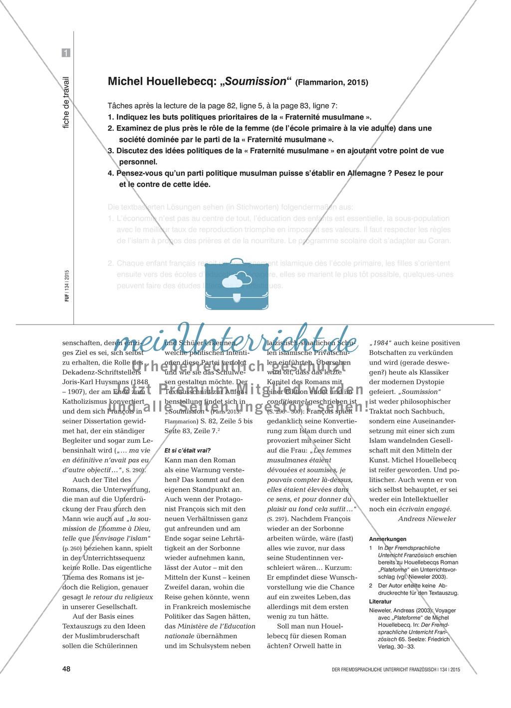 Romanarbeit: „Soumission“ Preview 3