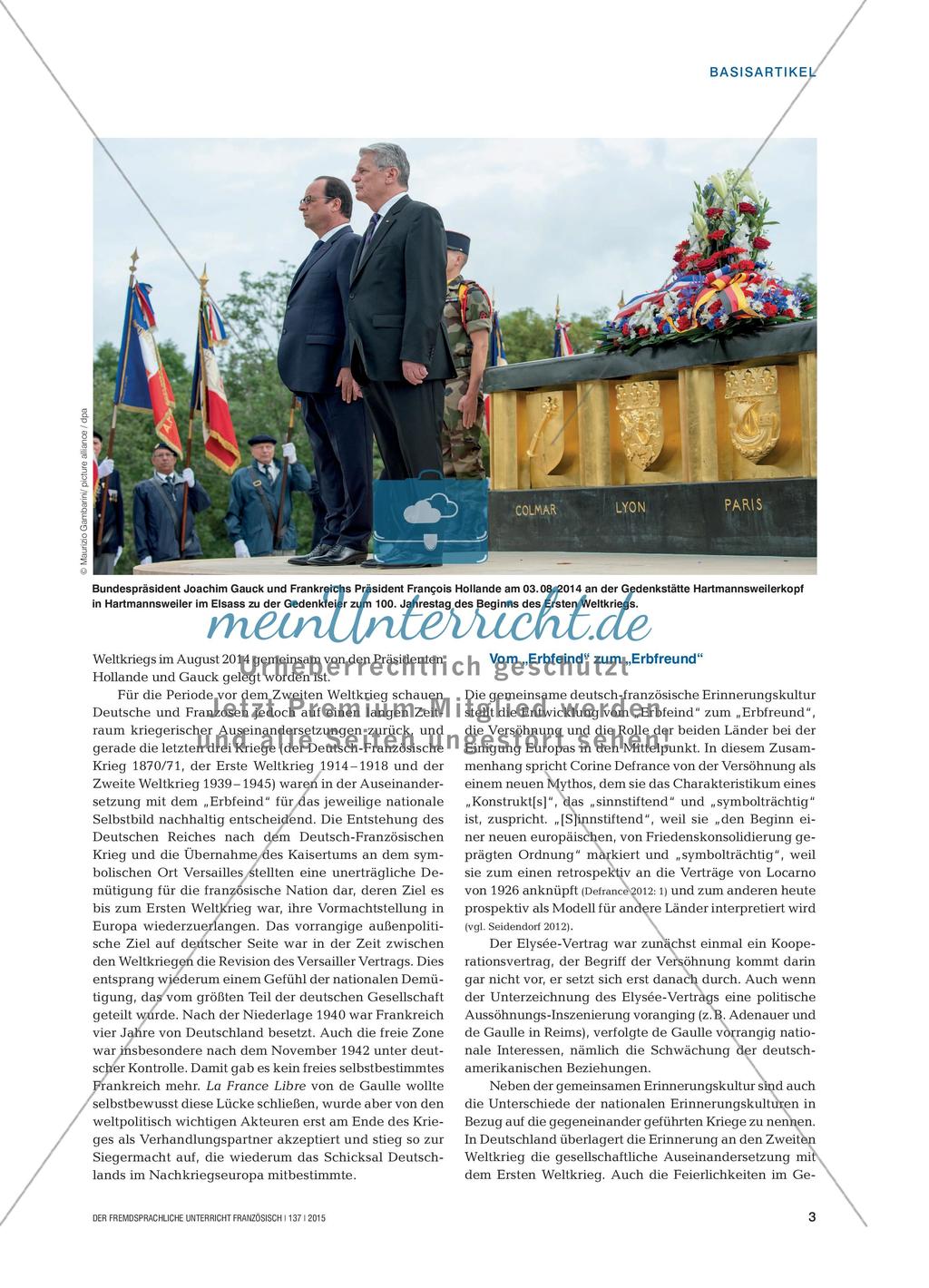 Friedenserziehung im Französischunterricht Preview 2