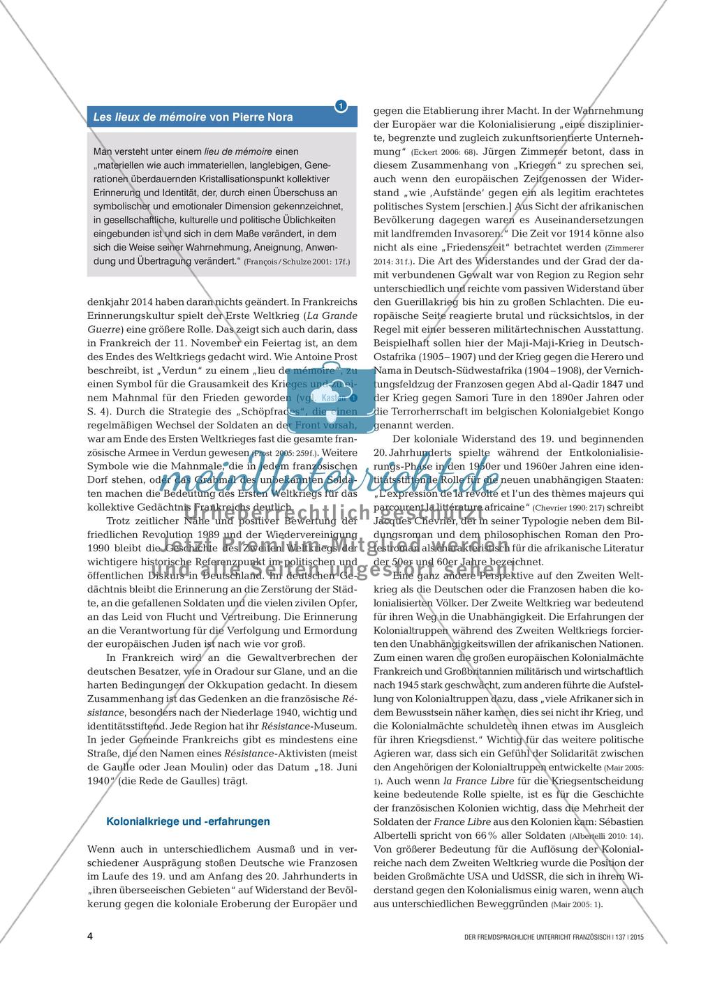 Friedenserziehung im Französischunterricht Preview 3