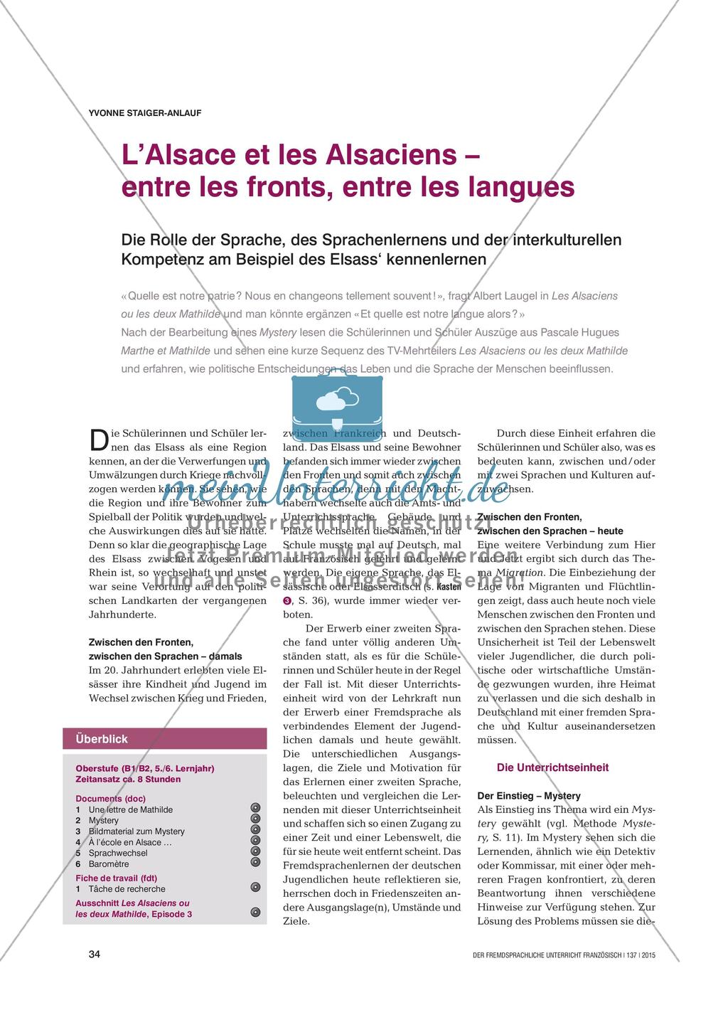 Elsass: Rolle der Sprache Preview 1
