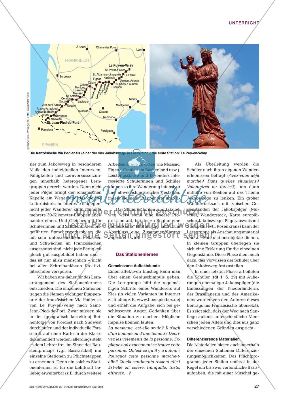 Jakobsweg im Französischunterricht Preview 2