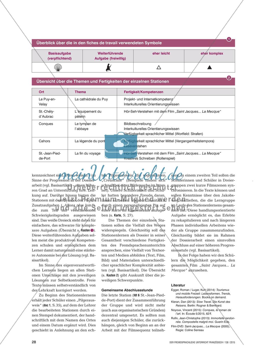 Jakobsweg im Französischunterricht Preview 3