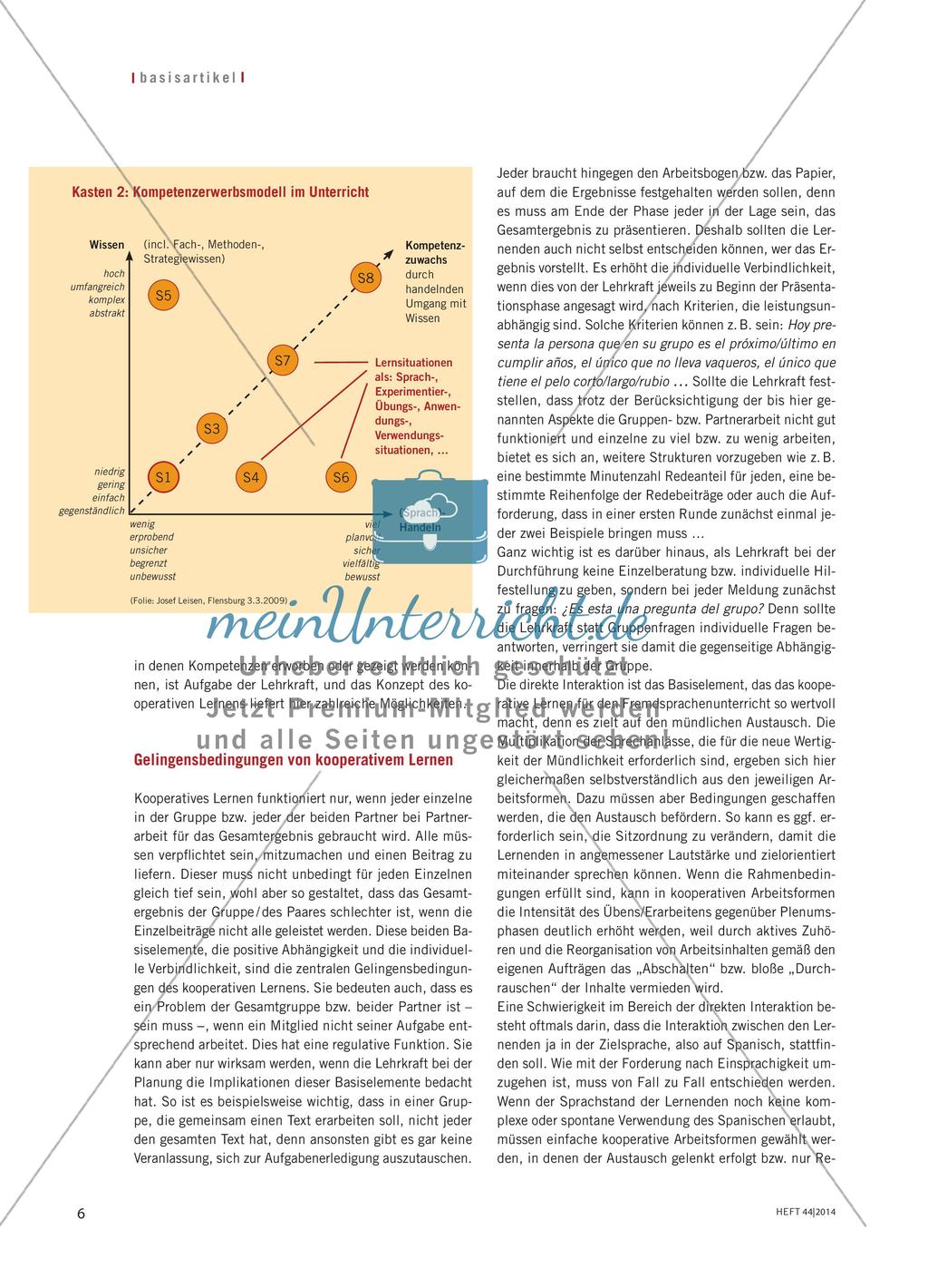 Kooperatives Lernen im Spanischunterricht Preview 3