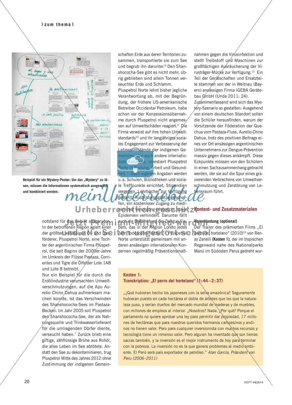 Descubrir pistas y encontrar soluciones - Die Mystery-Methode im Spanischunterricht Preview 3