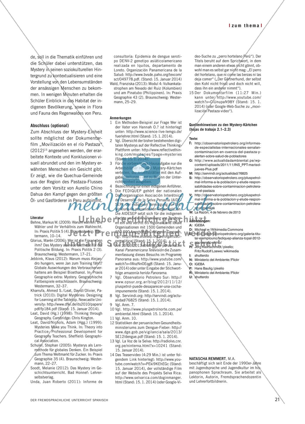 Descubrir pistas y encontrar soluciones - Die Mystery-Methode im Spanischunterricht Preview 4